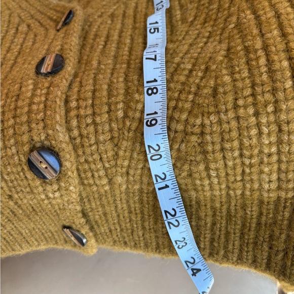 NWT ULLA JOHNSON Greta Wool Knit Cardigan Olive Large - Picture 14 of 16